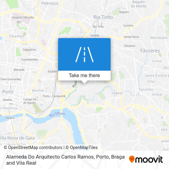Alameda Do Arquitecto Carlos Ramos mapa
