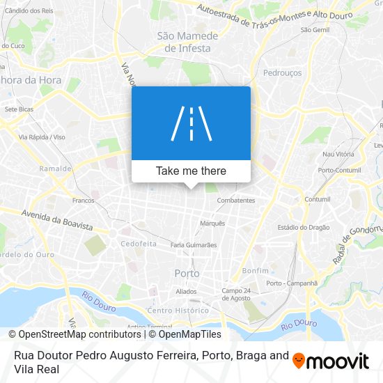 Rua Doutor Pedro Augusto Ferreira map