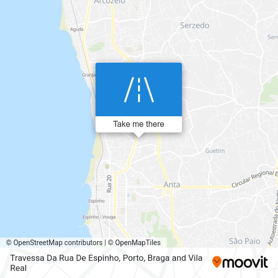 Travessa Da Rua De Espinho mapa