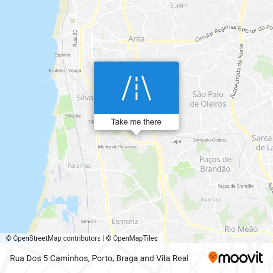 Rua Dos 5 Caminhos map