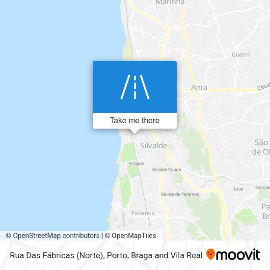 Rua Das Fábricas (Norte) map