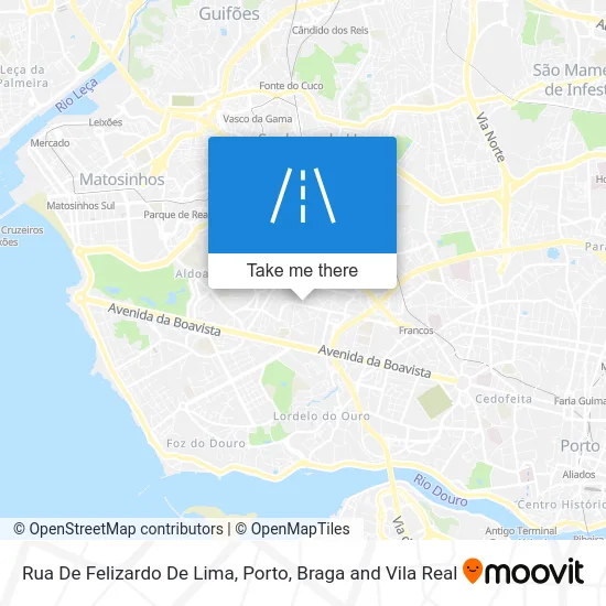 Rua De Felizardo De Lima map