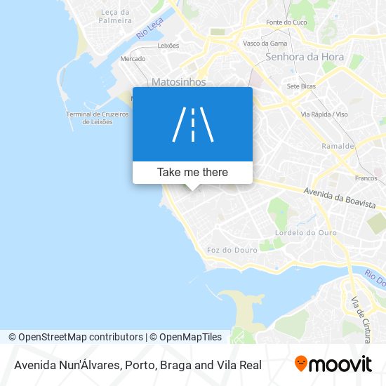 Avenida Nun'Álvares mapa