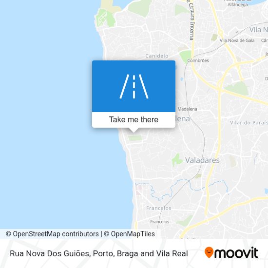 Rua Nova Dos Guiões map
