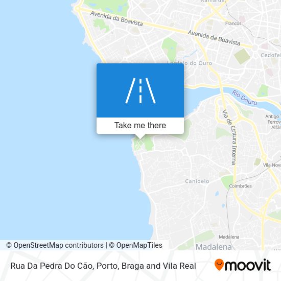 Rua Da Pedra Do Cão mapa