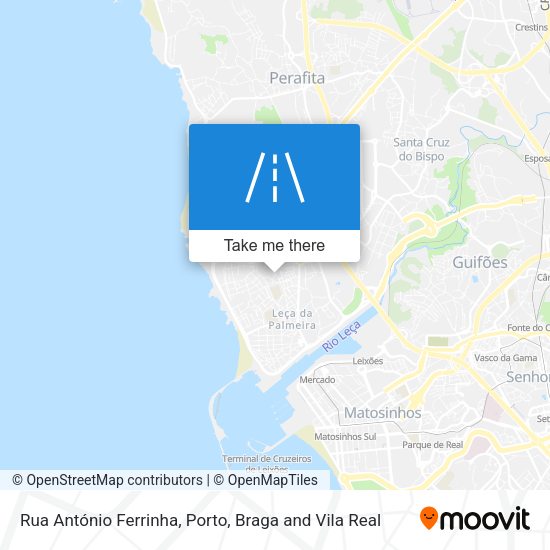Rua António Ferrinha map