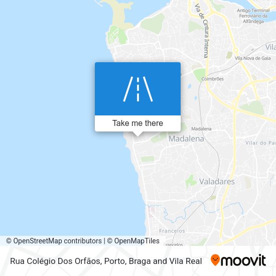 Rua Colégio Dos Orfãos mapa