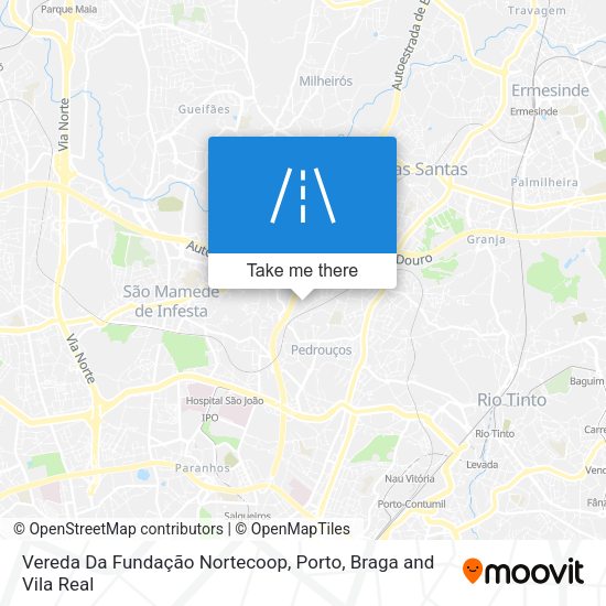 Vereda Da Fundação Nortecoop map