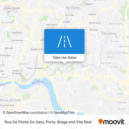 Rua Da Ponte Do Gato mapa