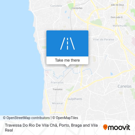 Travessa Do Rio De Vila Chã map
