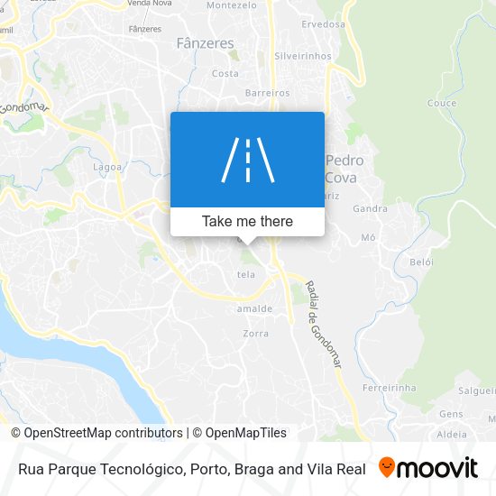 Rua Parque Tecnológico map