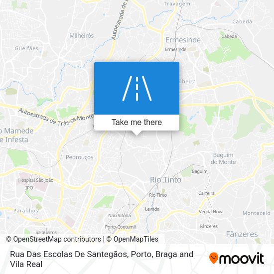 Rua Das Escolas De Santegãos mapa