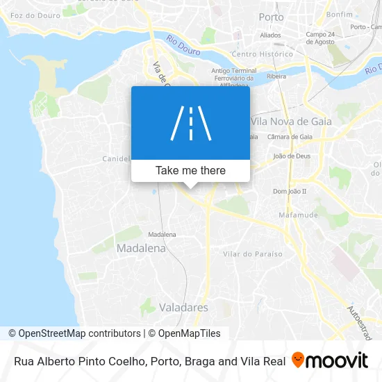 Rua Alberto Pinto Coelho map