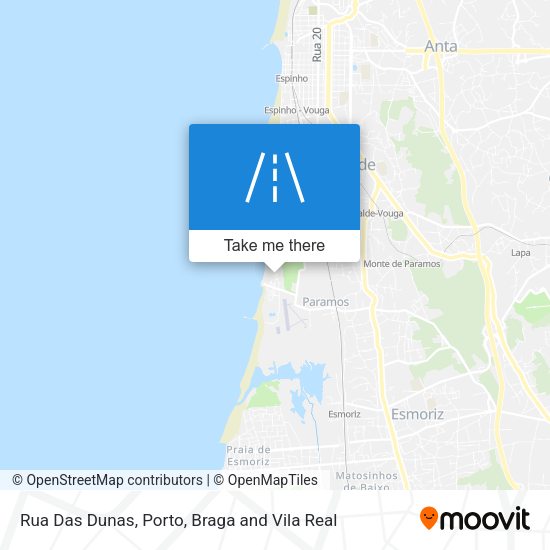 Rua Das Dunas mapa