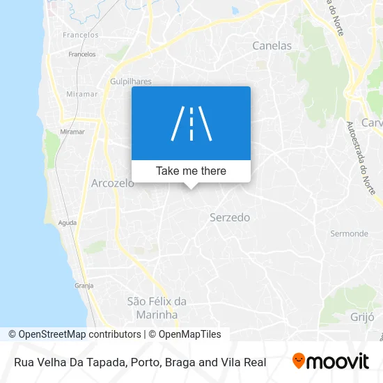 Rua Velha Da Tapada map