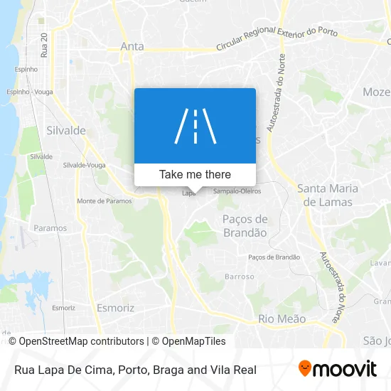 Rua Lapa De Cima map