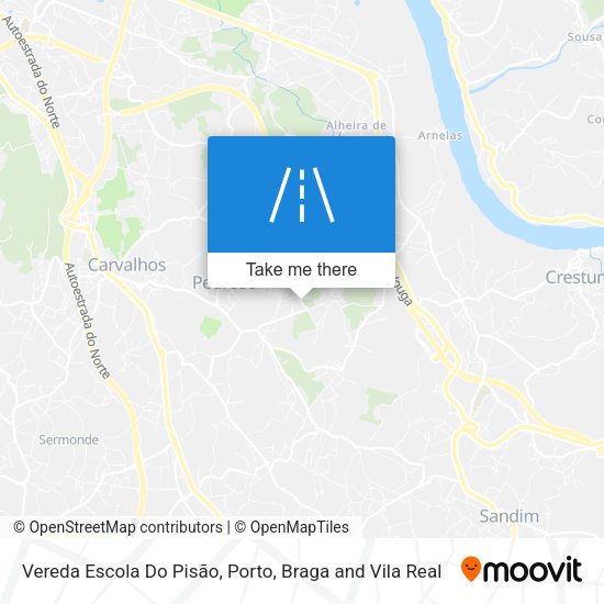 Vereda Escola Do Pisão map