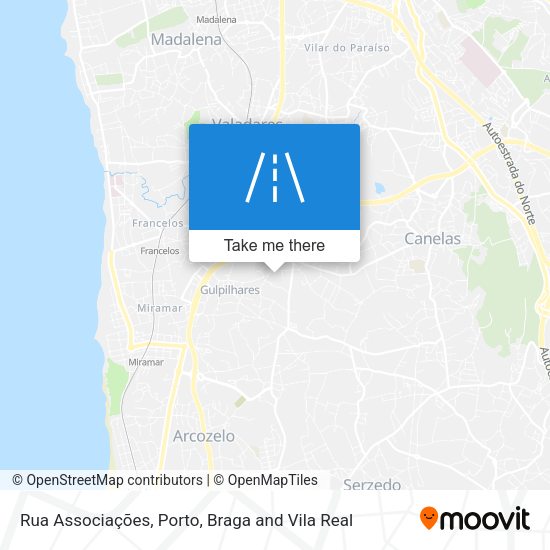 Rua Associações map
