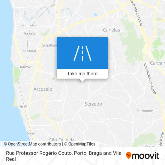 Rua Professor Rogério Couto map