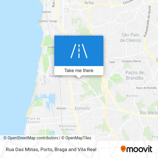 Rua Das Minas map