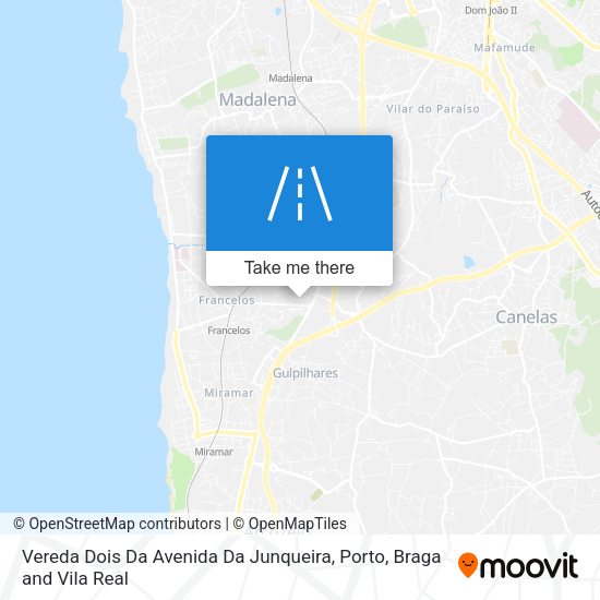 Vereda Dois Da Avenida Da Junqueira map