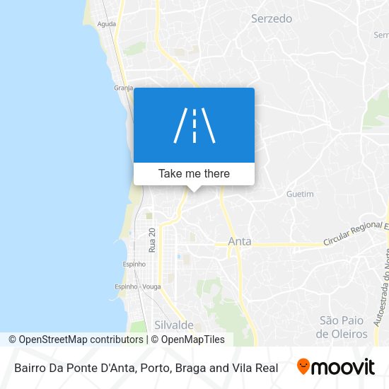 Bairro Da Ponte D'Anta mapa