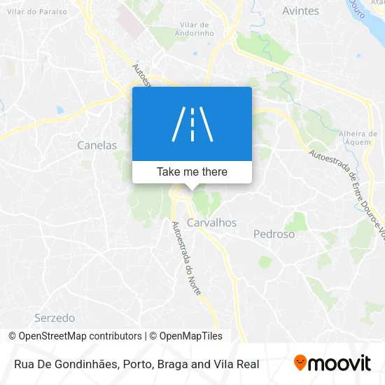 Rua De Gondinhães map