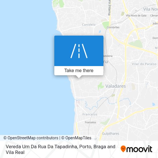 Vereda Um Da Rua Da Tapadinha map