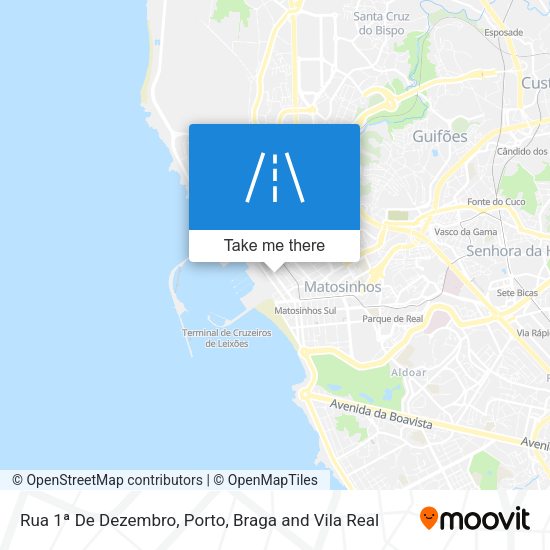 Rua 1ª De Dezembro mapa