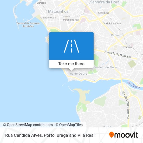 Rua Cândida Alves mapa