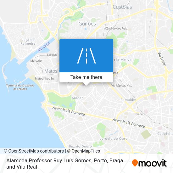 Alameda Professor Ruy Luís Gomes map