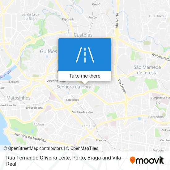 Rua Fernando Oliveira Leite mapa