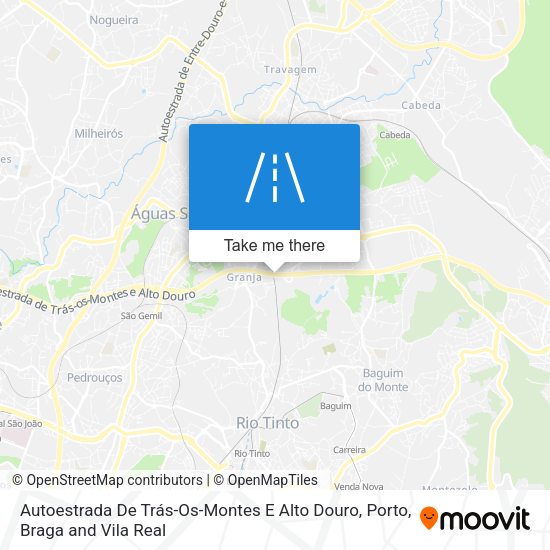 Autoestrada De Trás-Os-Montes E Alto Douro mapa