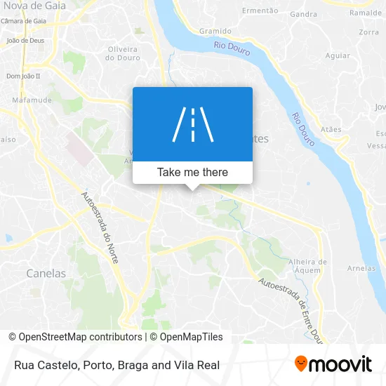 Rua Castelo mapa