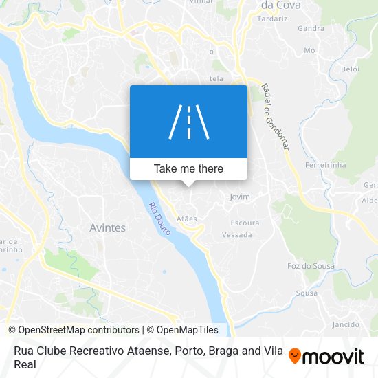 Rua Clube Recreativo Ataense map