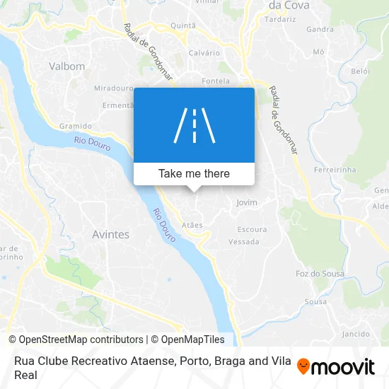 Rua Clube Recreativo Ataense map