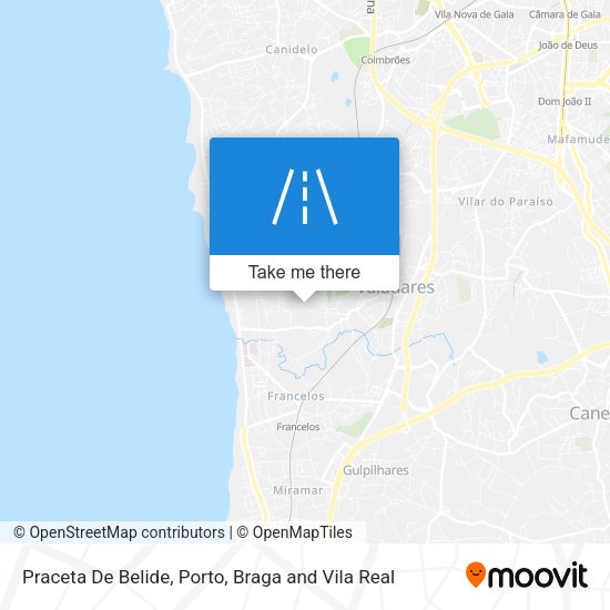 Praceta De Belide mapa