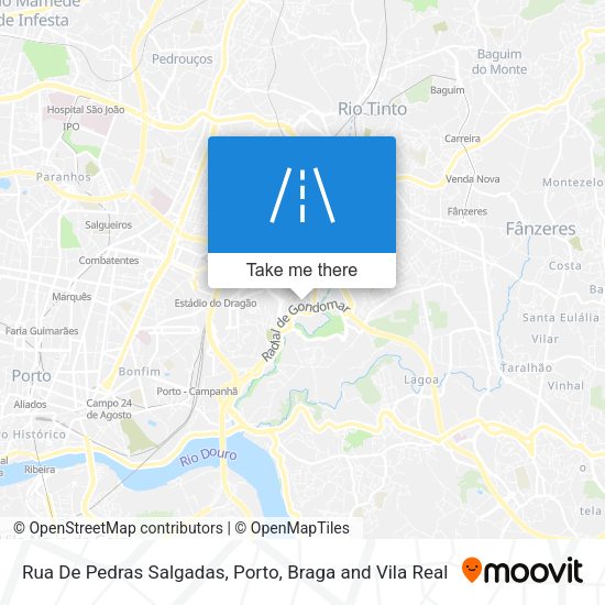 Rua De Pedras Salgadas map