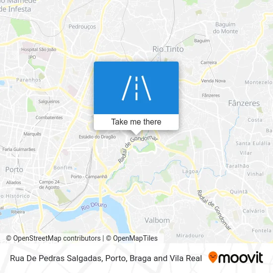 Rua De Pedras Salgadas map