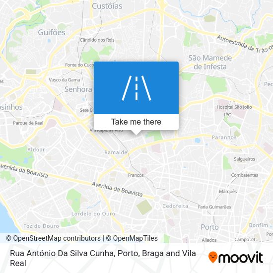 Rua António Da Silva Cunha map