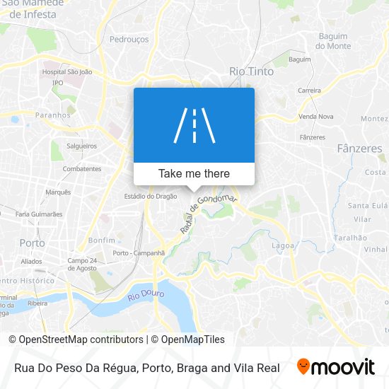 Rua Do Peso Da Régua map