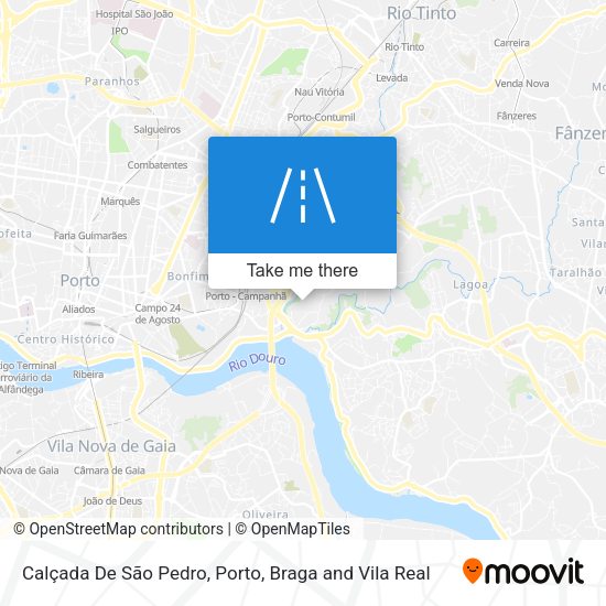 Calçada De São Pedro map