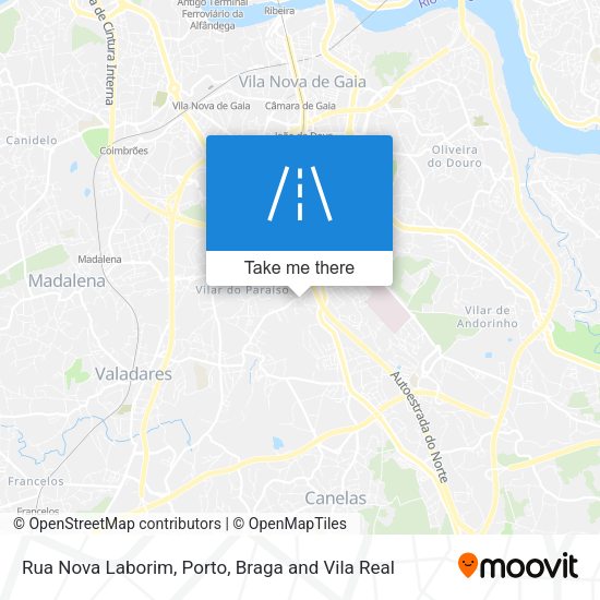 Rua Nova Laborim mapa