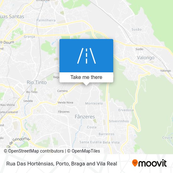 Rua Das Hortênsias map