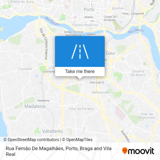 Rua Fernão De Magalhães mapa