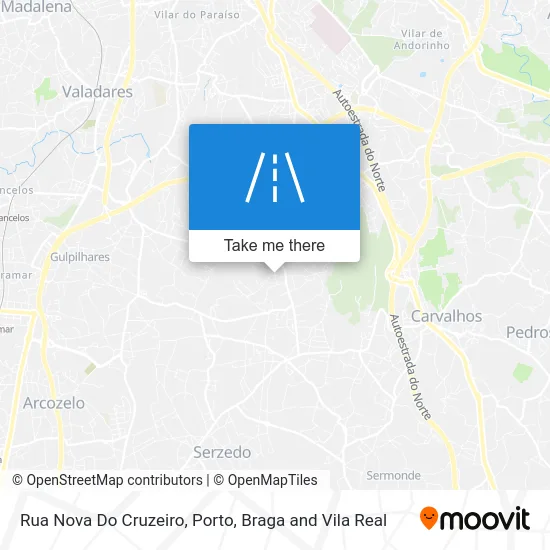 Rua Nova Do Cruzeiro map