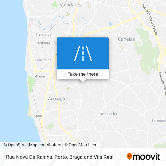 Rua Nova Da Rainha mapa