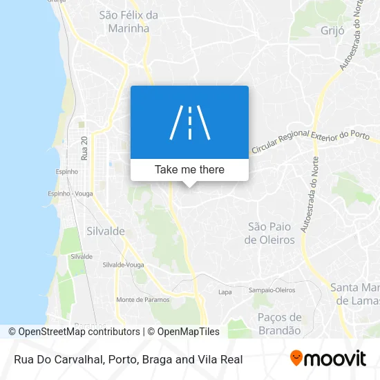 Rua Do Carvalhal map