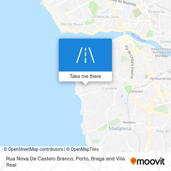 Rua Nova De Castelo Branco map