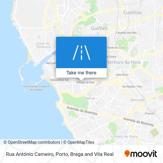 Rua António Carneiro map